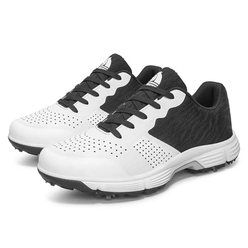 Image of Waterproof Professional Golf Shoes Men Spikes Golf Sneakers Male Outdoor Anti Slip Walking Footwears
