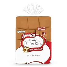 Sara Lee Classic Dinner Rolls, White, Soft and Smooth, 12 ct 17 oz