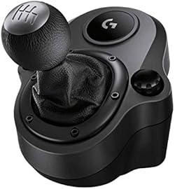 Logitech G Driving Force Racing Wheels Shifter for G29, G920 & G923, 6 Speed, Push Down Reverse Gear, Steel an