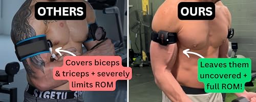 Image of Inflatable BFR Bands, Blood Flow Restriction Bands for Occlusion Training, Muscle Growth & Strength, Weight Lifting (Full Set)
