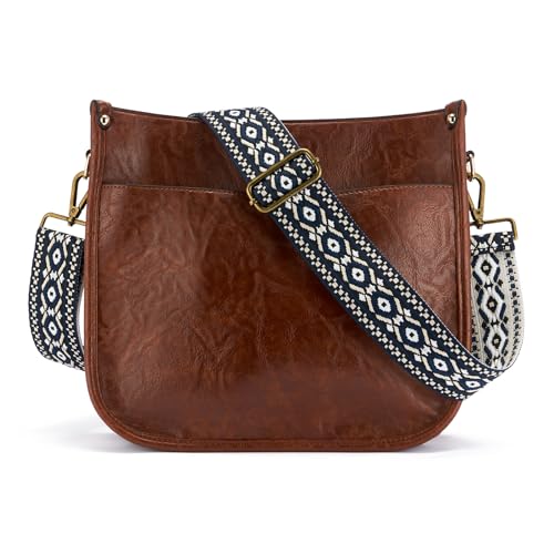 Image of ZOOEASS Bronze Buckles Purse Strap, 2 inch Wide Crossbody Handbag Strap Adjustable Replacement Shoulder Strap Vintage Embroidery