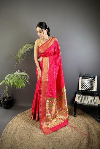 Pandadi Saree pink banarasi silk saree – image 2