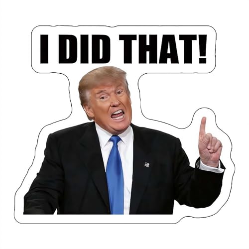 I Did that tru mp Sticker 100Pcs,Waterproof & Weatherproof, Glossy Finish, Easy to Remove & Reusable,high Gas Prices Sucks ca California Vinyl Decal for car Truck or Laptop