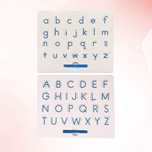 POPETPOP 2Pcs Ímã Placa de Escrita da Letra A a Z Capital Playboard para Kid Educacional Toy Bolas M