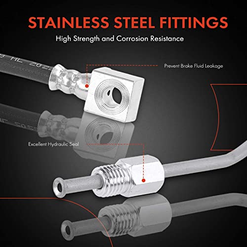 A-Premium Rear Left Brake Hydraulic Hose Compatible with Ram, Dodge by A-premium - Image 5