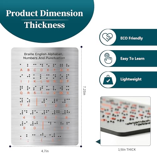Braille-Alphabet-Board-Learn-Braille-for-Beginners-Braille-Board-with-Raised-Dots-Letters-Numbers-Educational-Tool-for-Blind-Visually-ImpairedTeaching-Aid