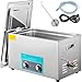 VEVOR Pulitore ad Ultrasuoni Macchina di Pulizia in Acciaio Inossidabile con Timer Digitale Doppio Pomello per Uso Domestico Commerciale Laboratorio (30L)