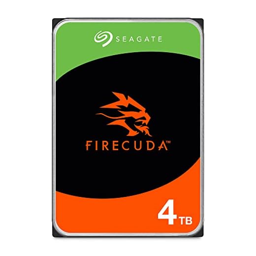 Seagate FireCuda, 4 To, Disque dur interne - CMR 3,5 pouces SATA 6 Gbits/s 7 200 tr/min, 256 Mo de mémoire cache, 300 To/an, 3 ans Rescue Services (ST4000DXZ05)