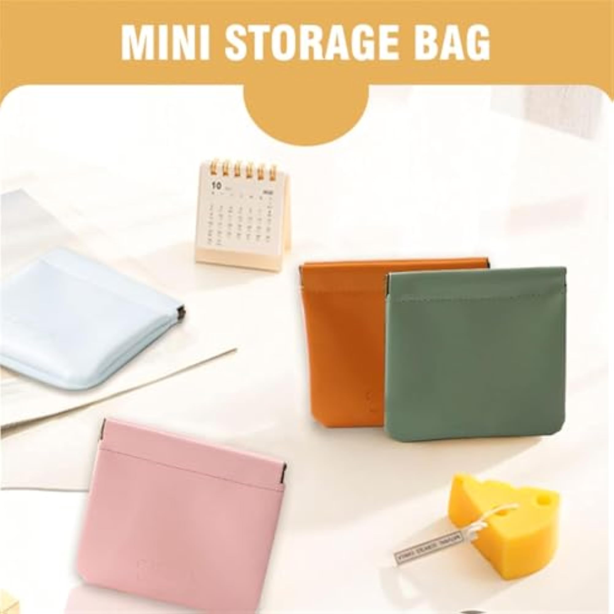 4PCS Glorihoby Pocket Cosmetic Bag Set for Women