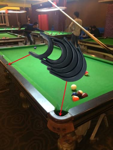 Fkumlun Plastic Black Billiards Table Pocket Liner Billiards Liner 4 Punched Corners Liner And 2 Side Liner Table Liners Parts For Bar Pool Table #TOP2