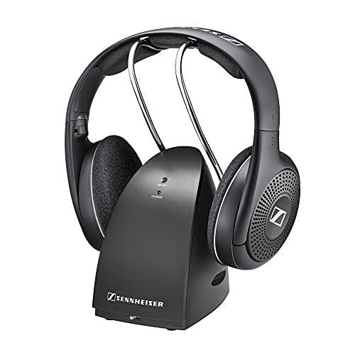 Sennheiser RS 135 On-Ear Wireless RF Headphones with Charging Cradle #1