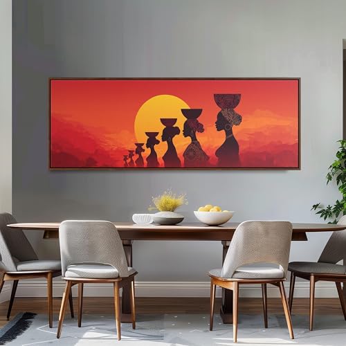 Décor coucher de soleil orangé grand format pour mur XXL - 3