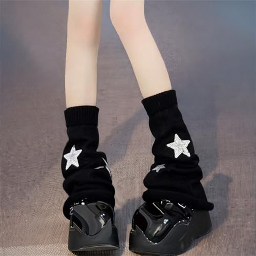 Image of Goth Leg Warmers Women Cute Y2k Harajuku Punk Rave Emo Grunge Winter