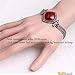 Fashion Jewelry Tassel Bracelet Tibetan Silver Marcasite 25mmx7 Inches Red Agate