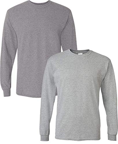 Image of Gildan Adult DryBlend Long Sleeve T-Shirt, Style G8400, 2-Pack