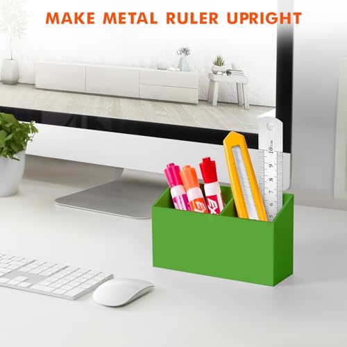 Image of BEYGORM Magnetic Dry Erase Marker Holder for Whiteboard & Refrigerator | Non-slip Acrylic Pen Holder for Classroom, Fridge Magnet, Locker Organizer Accessories, Teacher & School Supplies(Green)