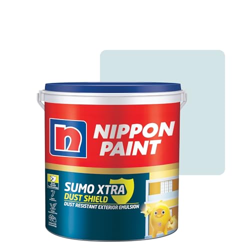 Image of Nippon Paint Sumo Xtra Dust Shield Exterior Emulsion (20L, Sprizzle) - Dirt Pickup Resistant, Colour-Lock, Water Resistant, Low VOC Wall Paint for Exterior Masonry Surfaces - 20 Litre