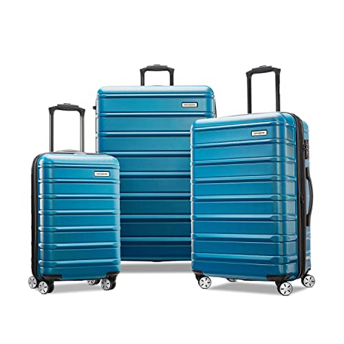 Image of Samsonite Omni 2 Hardside Expandable Luggage with Spinner Wheels, Caribbean Blue, 3-Piece Set (Carry on /Medium /Large), Omni 2 Hardside Expandable Luggage With Spinner Wheels