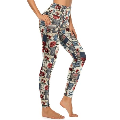 Legging vintage rose idéal pour séances de yoga et sorties de ville
