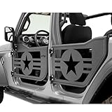 EAG Military Tubular Door with Reflection Mirror Fit for 2018-2022 Wrangler JL 4 Door Only