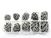 ZXUY 500 Pcs 10 Different Sizes Fishing Fish Hooks Fish Tackles Tool With Box Kit