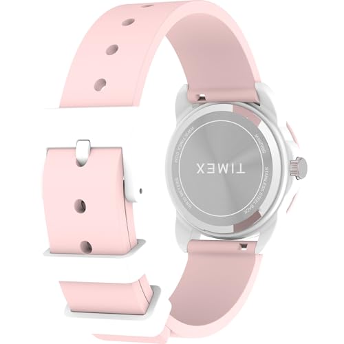 Image of Timex Kids Analog 30mm Watch - Pink Strap White Dial White Case
