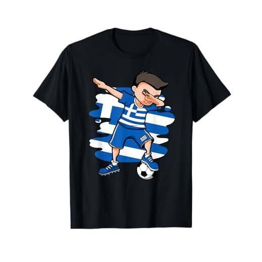 Greece Jersey Dabbing Soccer Boy T-Shirt