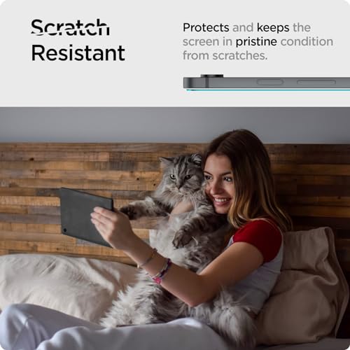 Spigen Glas.tR Slim Schutzfolie kompatibel mit Samsung Galaxy Tab S9 FE+, Kristallklar, Kratzfest, 9H Härte Folie – Ansicht 3