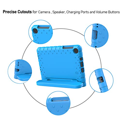 Ltrop Alcatel Joy Tab 2 Case, Kids Case For Alcatel Joy Tab 2 8 Inch 2020 (Model 9032Z), Joy Tab 2 Case,Shockproof Convertible Handle Stand Cover Case For Metro T-Mobile Alcatel Joy 2 Tablet 8”, Blue #TOP4