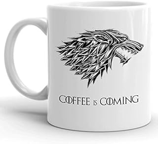 CiderPressMugs® Game of Thrones Mug -Coffee is Coming - House Stark Shield Gifts for Women Men