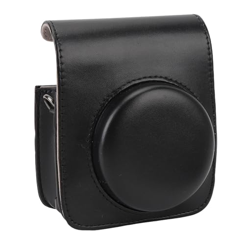 Borsa Protettiva Mini 90 per Fotocamera con Tracolla Design retrò per Comfort Superiore elegante pelle sintetica nero