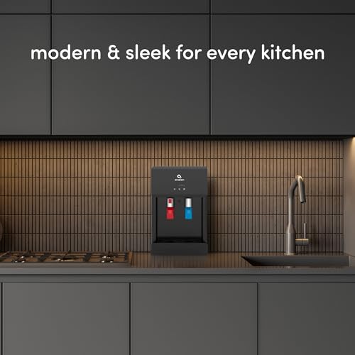 Avalon B8BLK Countertop Touchless Bottleless Water Cooler-2 Stage Water Filters and Installation Kit Included, NSF Certified, UL Approved, Black