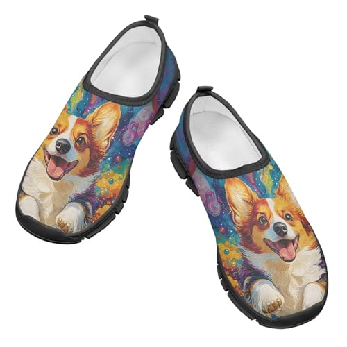 Cute Animal Kids Casual Shoes Girls Slip On Tennis Shoe Indoor Outdoor Comfortable Lightweight Sneakers for Little Kids SizeUS 11-153