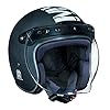 Royal Enfield Open Face Camo MLG Helmet with Bubble Visor Matt Black, Size: L(59-60cm)