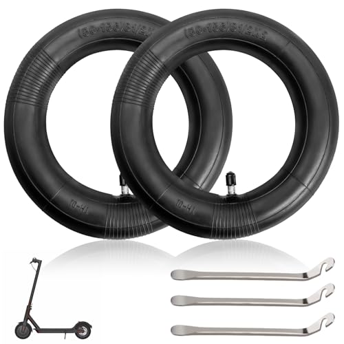 8,5 tum tjock slang för elskotern Xiaomi Mi 3/M365/Pro/Pro2/1S/Essential, 8 1/2 x 2 raka slangar för fram- och bakhjul (2 slangar + 3 kokar)