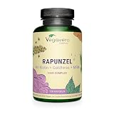 Integratore per Capelli | Biotina, Zinco, Selenio e Vitamine B | Rinforzante per il Benessere di Chioma e Unghie | Vegan | 120 Capsule | Senza Additivi | No OGM | Vegavero