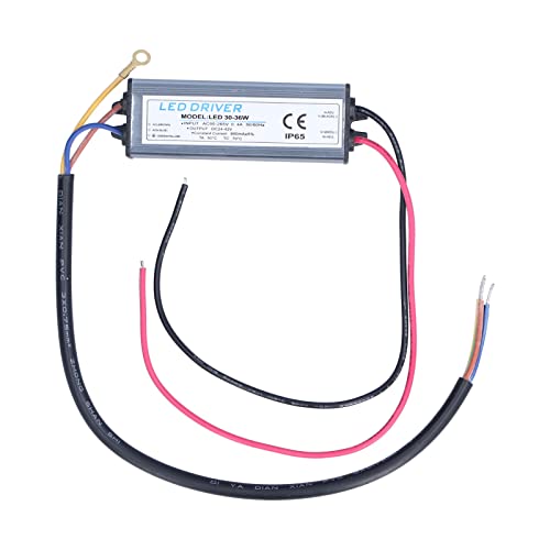 Driver LED 900mA, compacto e impermeable, 30-36W, seguro y duradero - Protección avanzada, montaje versátil para iluminación LED doméstica y CCTV