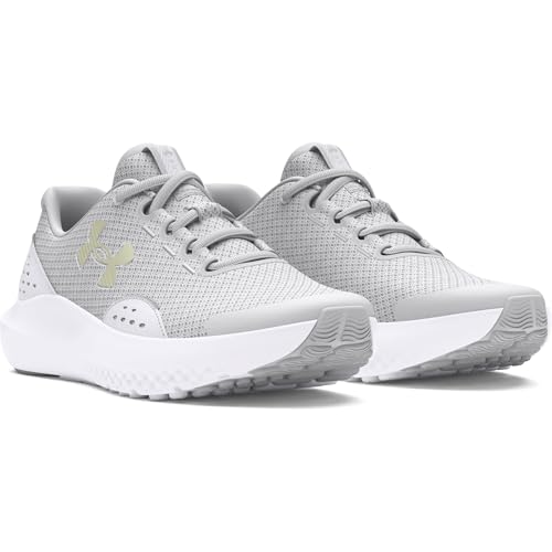 Under Armour Girls' Grade School Surge 4, (100) Halo Gray/White/Iridescent, 6, US by Under Armour - Used condition - Image 4