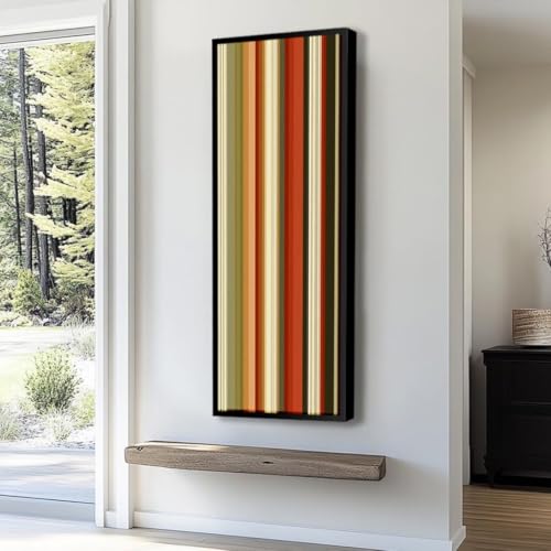 Tableau sur toile vertical et impression allongée pour décoration murale de chambre