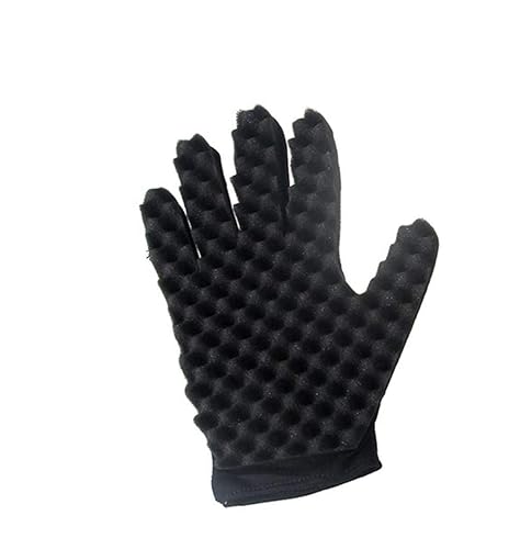 Miniatura 1 de Guantes de esponja rizados mágicos, Hsxxf Magic Hair Curling Sponge Guantes para peluqueros Esponja de pelo para rizos de hombres negros (1PCS)