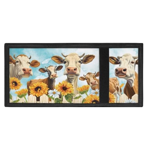 GIFTPUZZ Cow Kids Wallets Cute Card and Coin Trifold Wallet for Boys Girls Unisex Purse Moneybag Youth Billfold with Coin Pocket and Card Holders3