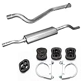 Auspuff mit E-Zeichen Auspuff Endschalldämpfer & Endrohr + Montageware Neuware (passend für das angegebene Fahrzeug ,siehe Artikelbeschreibung)