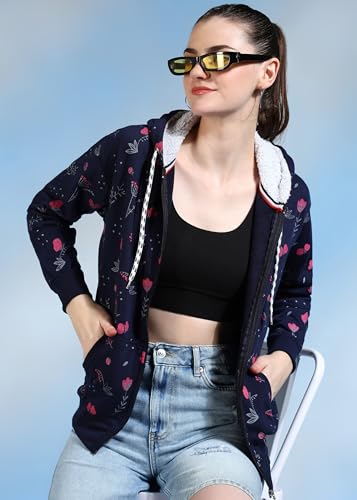 Image of eWools Women's Fleece Fullsleeves Jacket (Flee18)