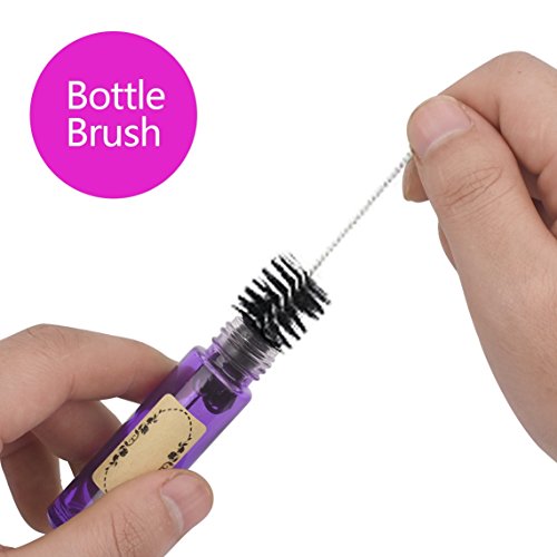Easytle Essential Oil Tools Essential Oil Opener Essential Oil Key Tool for Essential Oil Accessories Includes 2 Openers, 6 Droppers, 6 Funnels, 72 Labels And Brush Tools Set for Glass Roll On Bottles