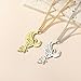 Dreamtimes Phoenix Necklaces for Women Men Geometric Animal Pendant Necklace Nature Animal Totem Pendant Necklace Bird Pendant Charm Jewelry Gift for Women (SILVER)