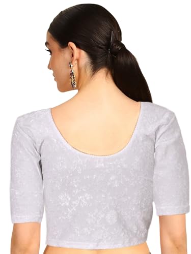 Image of Chandrakala Readymade Blouses for Women Sarees,Stretchable(B202-P)
