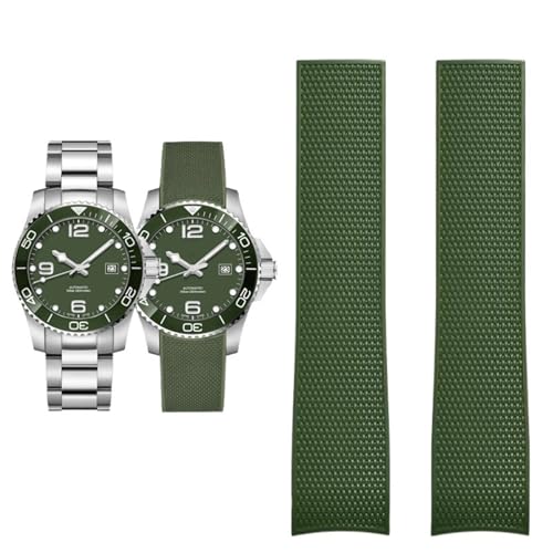 Bracelet en caoutchouc durable 21 mm étanche pour séries L37814 L3.781