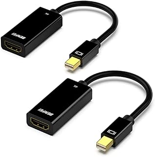 BENFEI Thunderbolt Adapter, 3-in-1 Mini DisplayPort to HDMI DVI VGA, Compatible for MacBook Air 2010-2017, MacBook Pro 2010-2015,Mac Mini 2010-2014, Surface pro 1 2 3 4