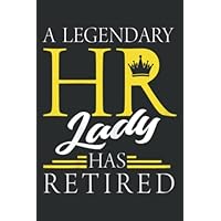 Retired Hr Lady Funny Human Resources Retirement Gift: Lined