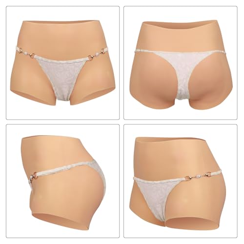 Silicone Fake Vagina Pants Short Butt Lifter Underwear for Crossdresser Cosplay Drag Queen2